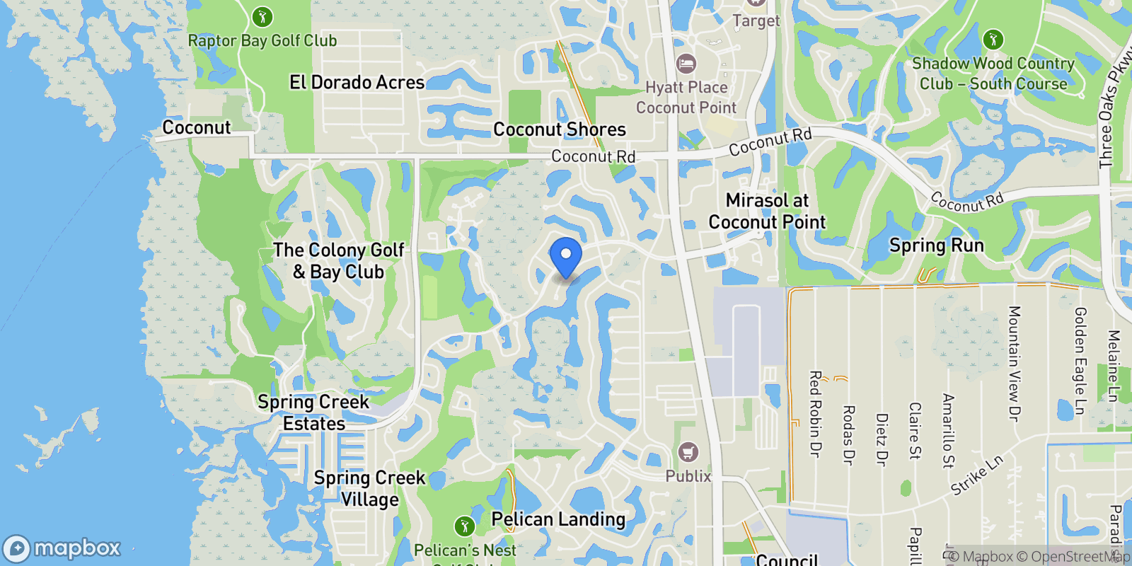 Map showing 3651 Heron Point Court, Bonita Springs, FL 34134, Bonita Springs, Florida, United States.