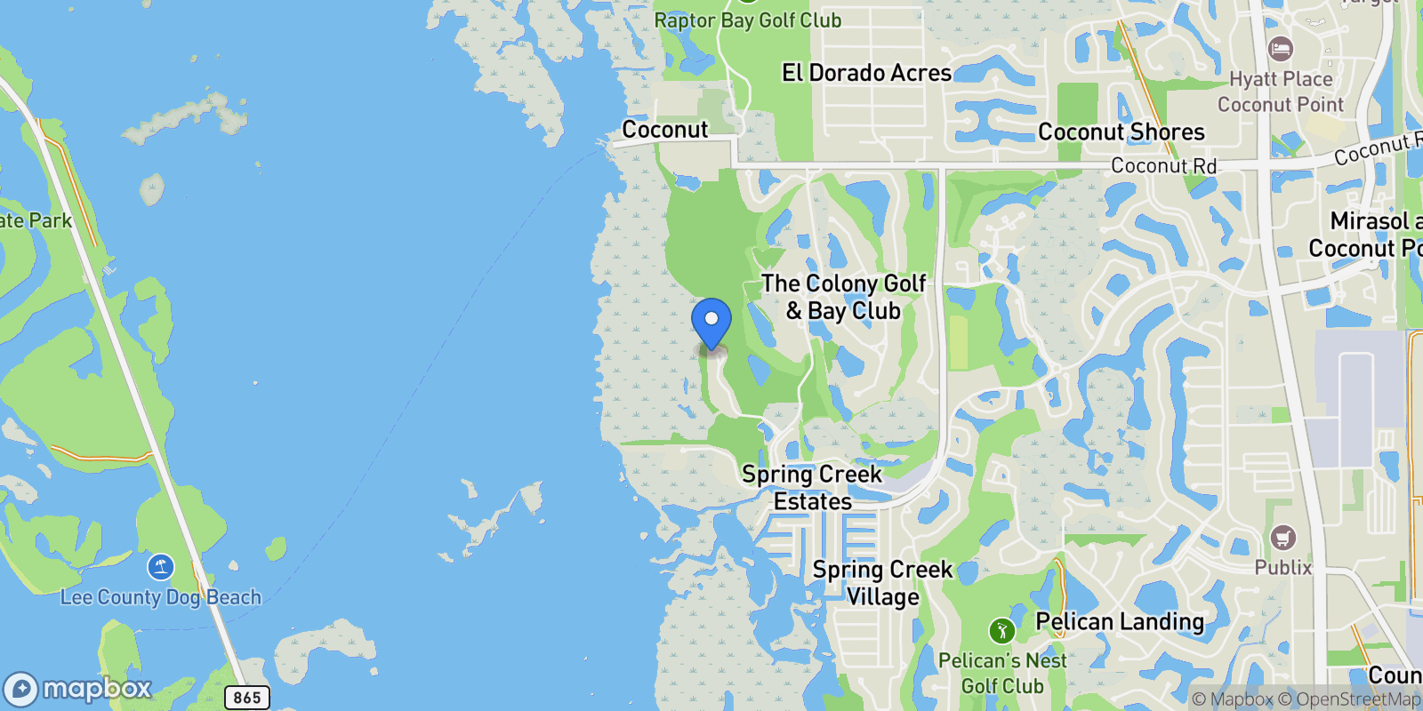 Map showing 24001 Via Castella Drive , 3202, Bonita Springs, FL 34134, Bonita Springs, Florida, United States.