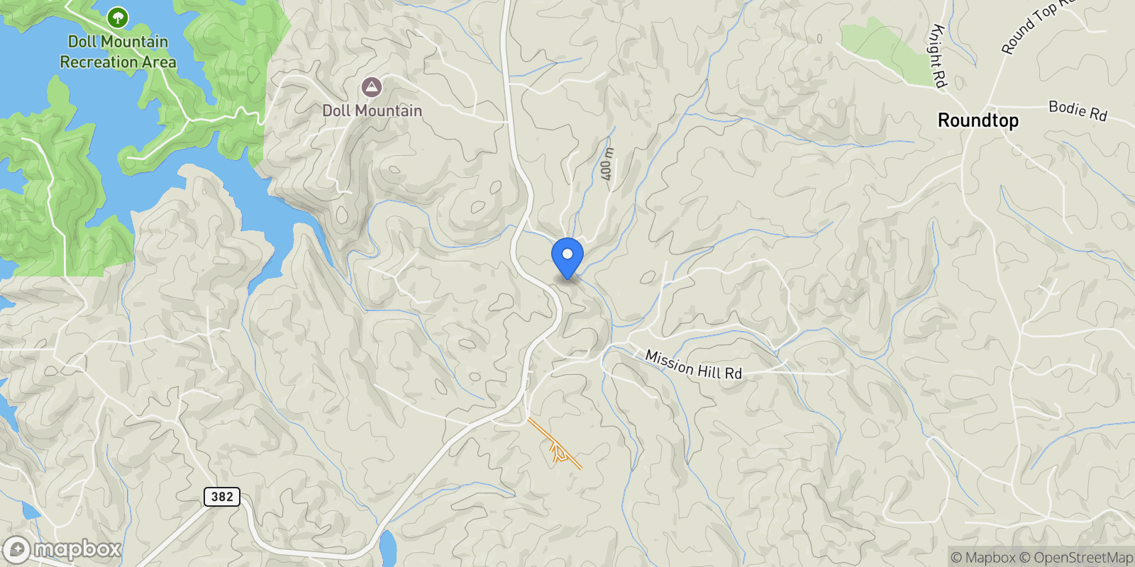 Map showing 7843 W Hwy 382, Ellijay, GA 30540, Ellijay, Georgia, United States.