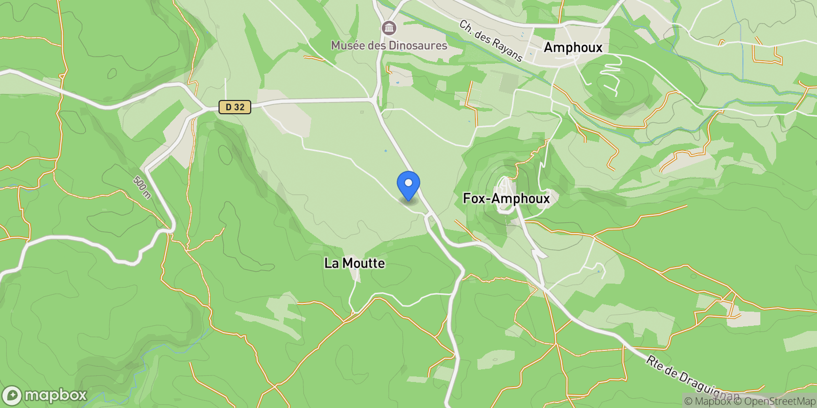 Map showing Fox-Amphoux, Provence-Alpes-Côte d'Azur, France.