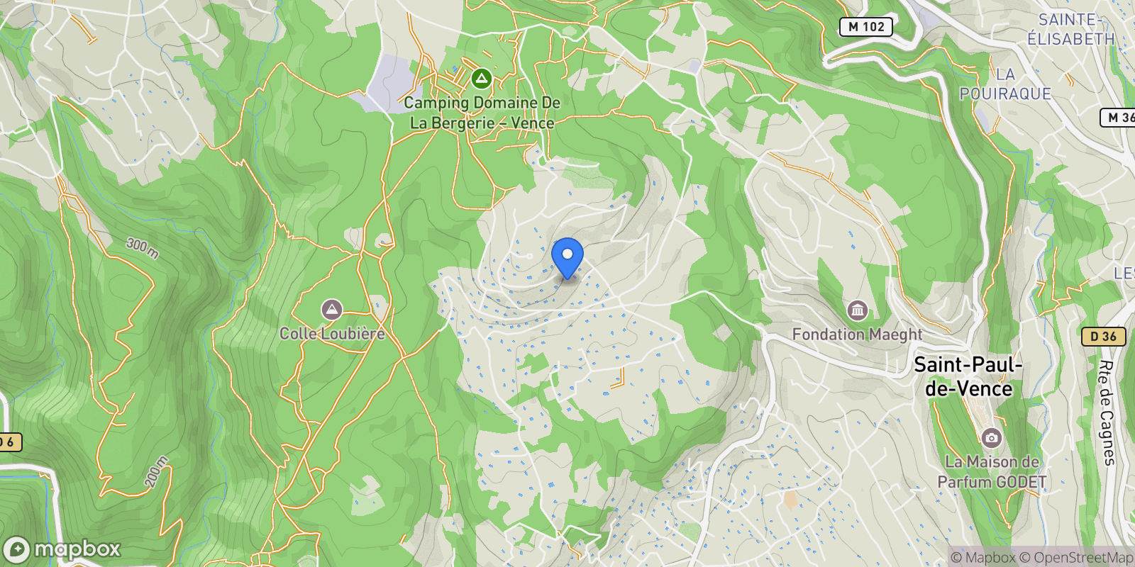Map showing La Colle-sur-Loup, Provence-Alpes-Côte d'Azur, France.