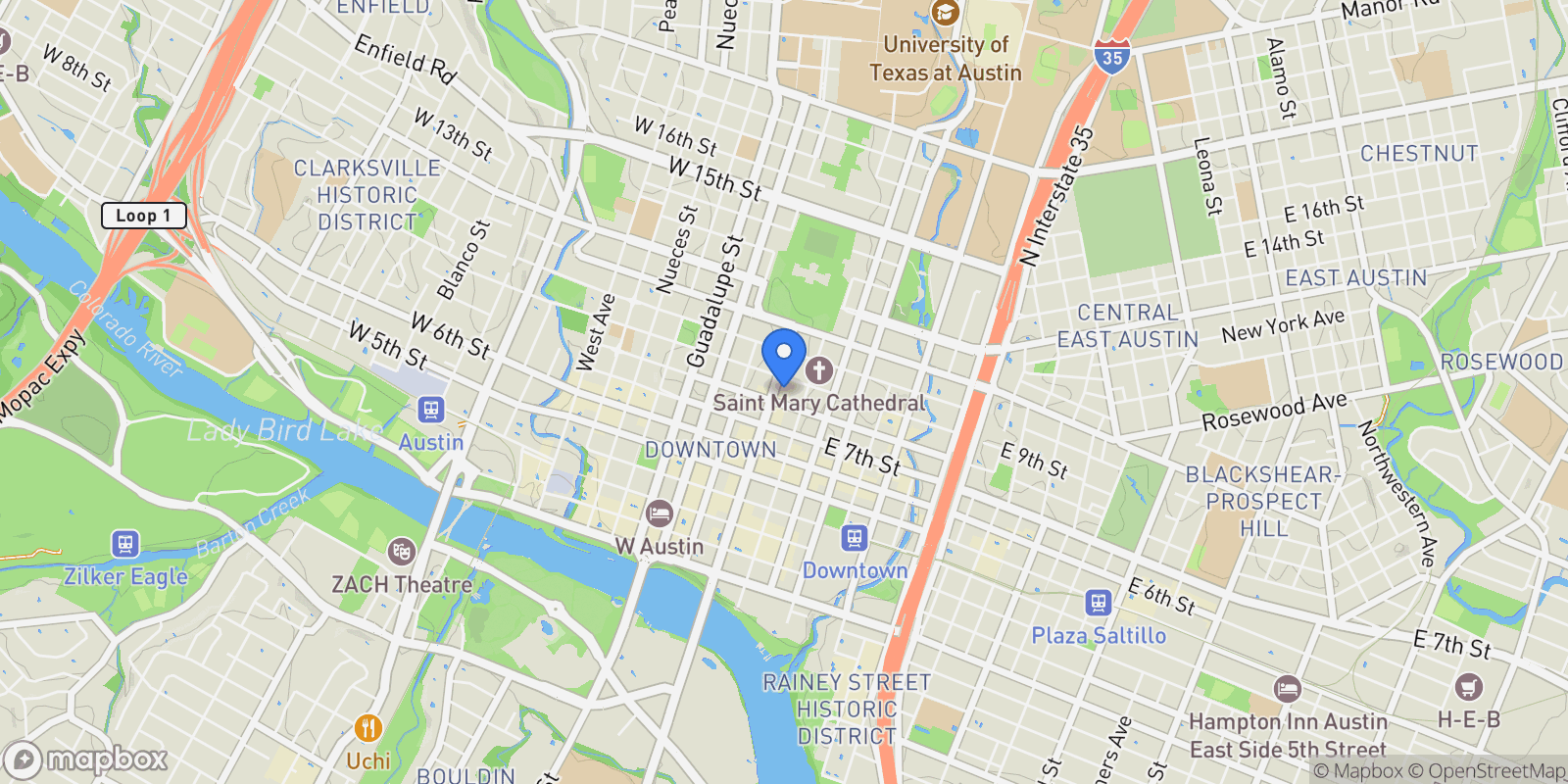 Map showing 811 Congress Avenue , Austin, TX 78701, Austin, Texas, United States.