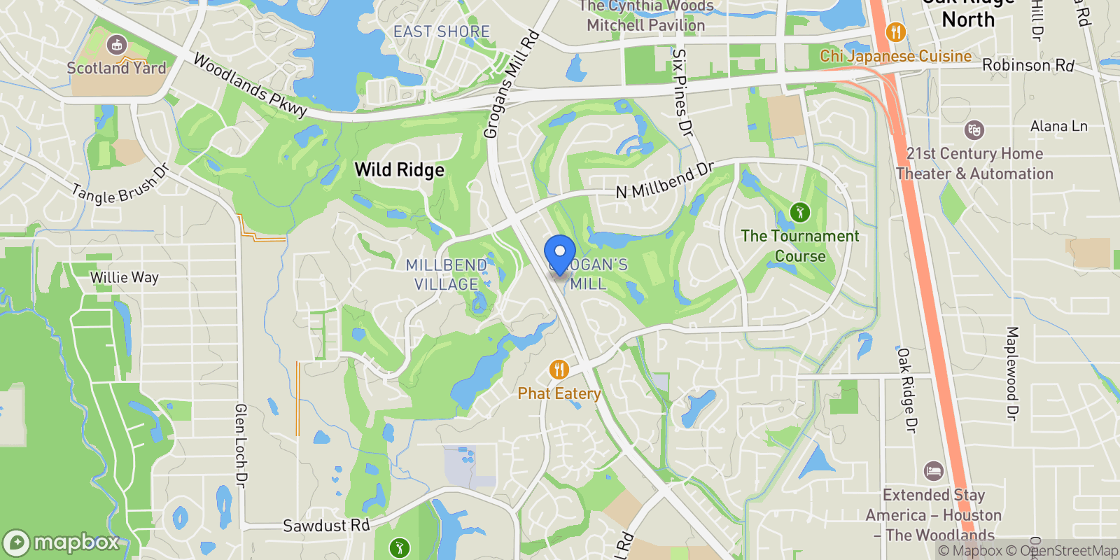 Map showing 140 S Timber Top Drive, Spring, TX 77380, Spring, Texas, United States.