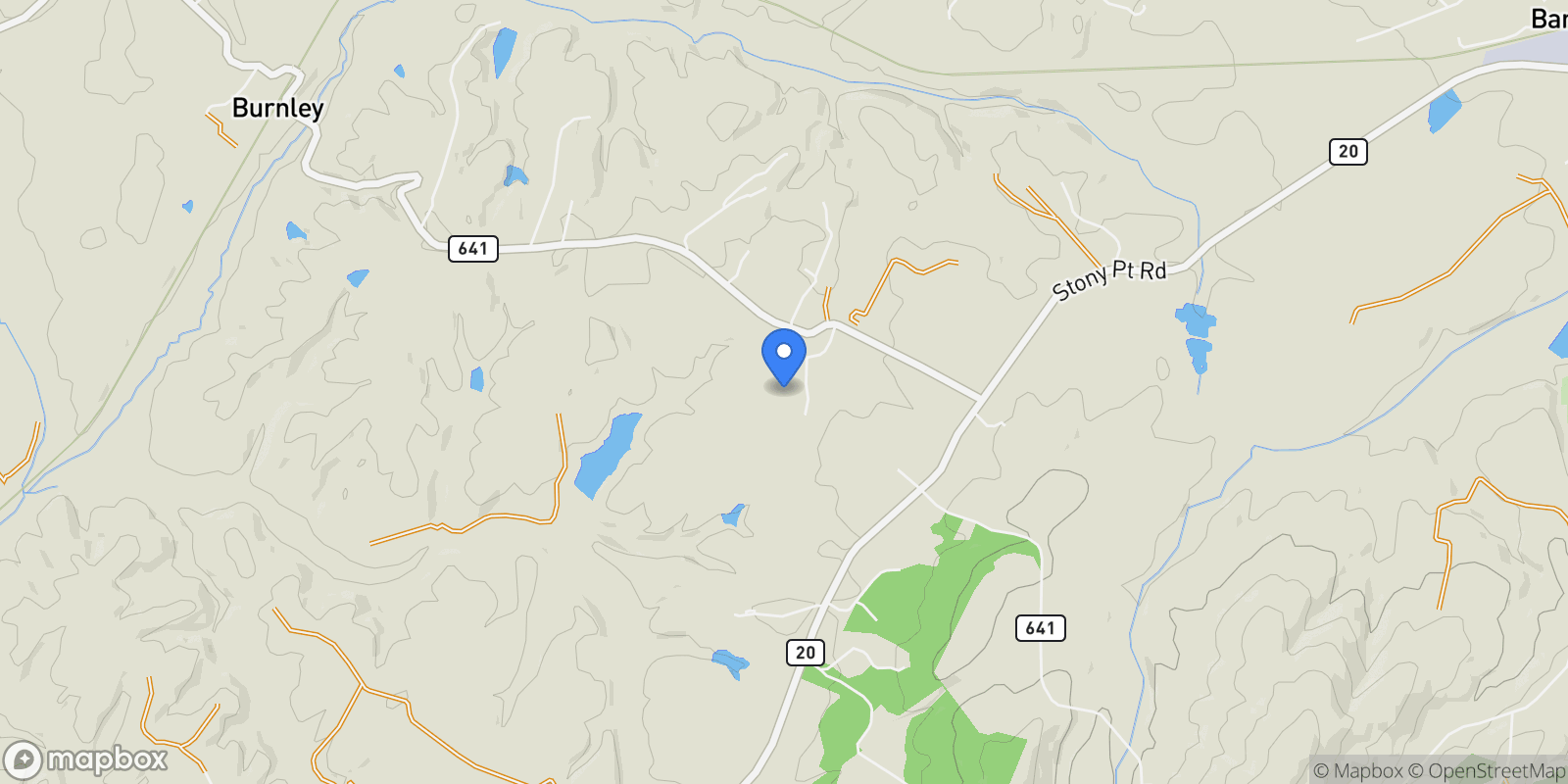 Map showing 4500 Winery Ln, Barboursville, VA 22923, Barboursville, Virginia, United States.