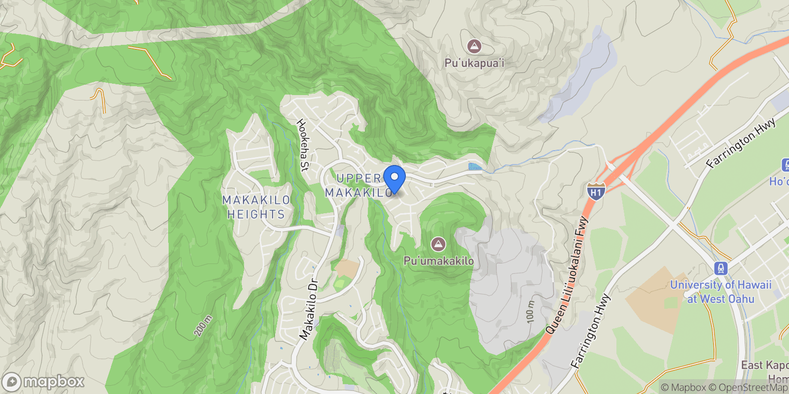 Map showing 92-324 Kewai Pl, Kapolei, HI 96707, Kapolei, Hawaii, United States.
