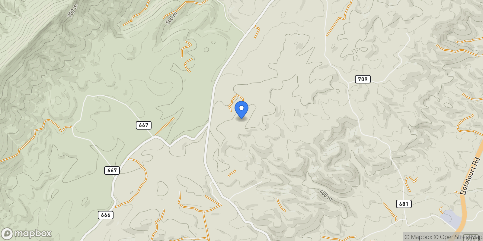 Map showing 4204 Old Fincastle Rd, Fincastle, VA 24090, Fincastle, Virginia, United States.