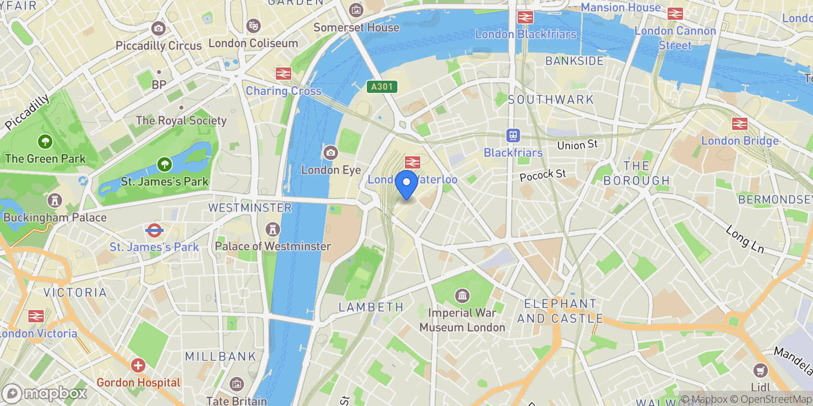 Map showing 30 Casson Square, London, England, United Kingdom.