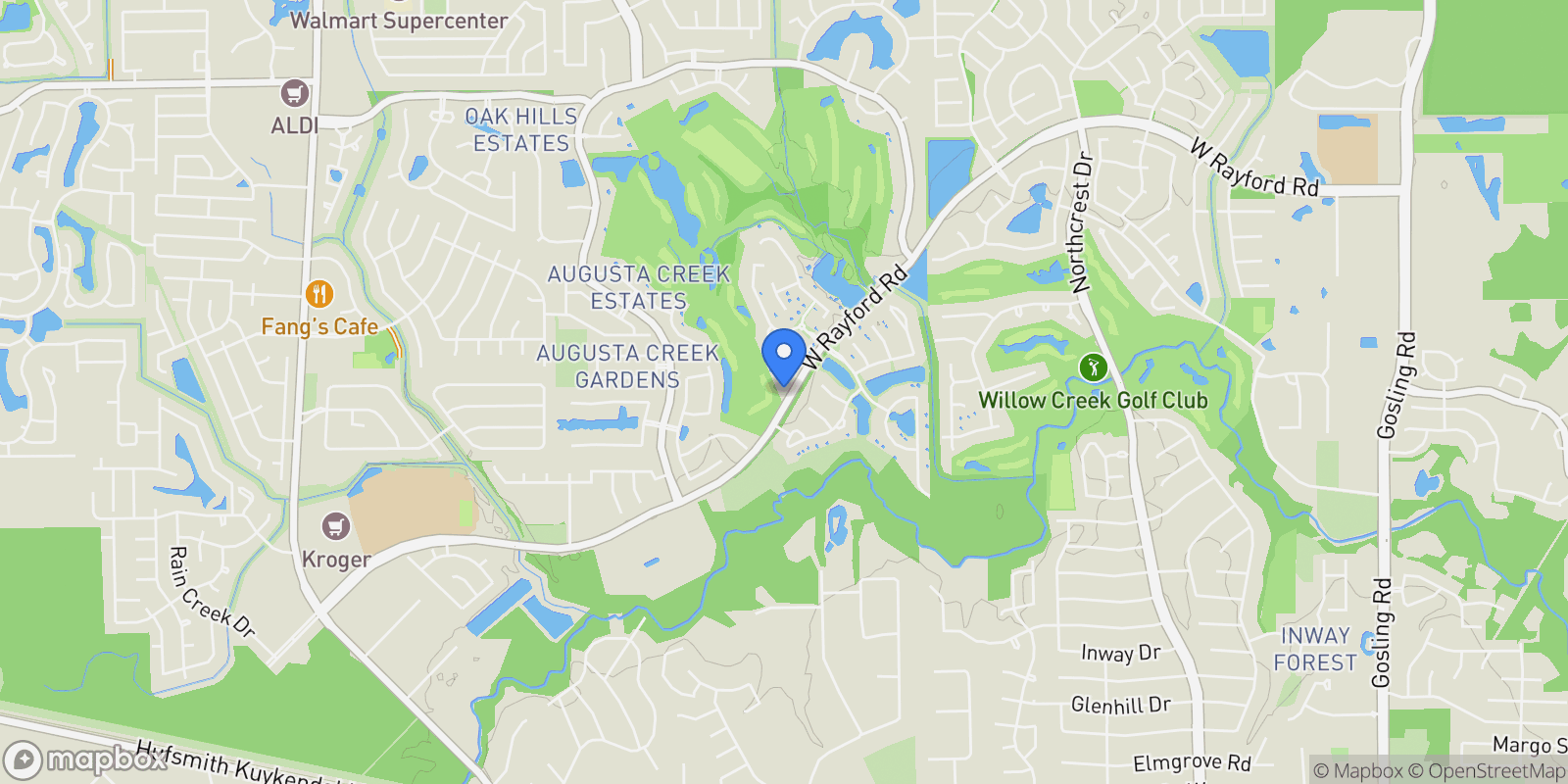 Map showing 17 S Shadow Creek Villas Loop, Spring, TX 77389, Spring, Texas, United States.