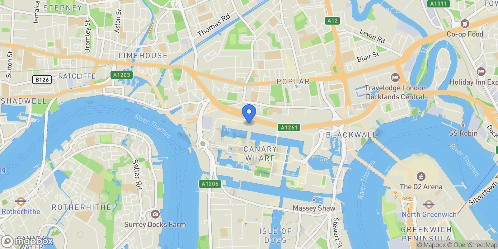 Map showing City Island Way, London, England, United Kingdom.