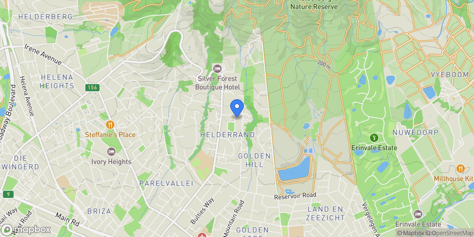 Map showing Cape Town, Western Cape, South Africa.