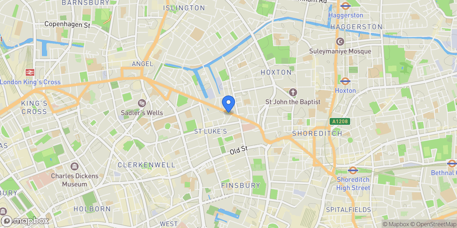 Map showing The Arc, , EC1V, London, England, United Kingdom.