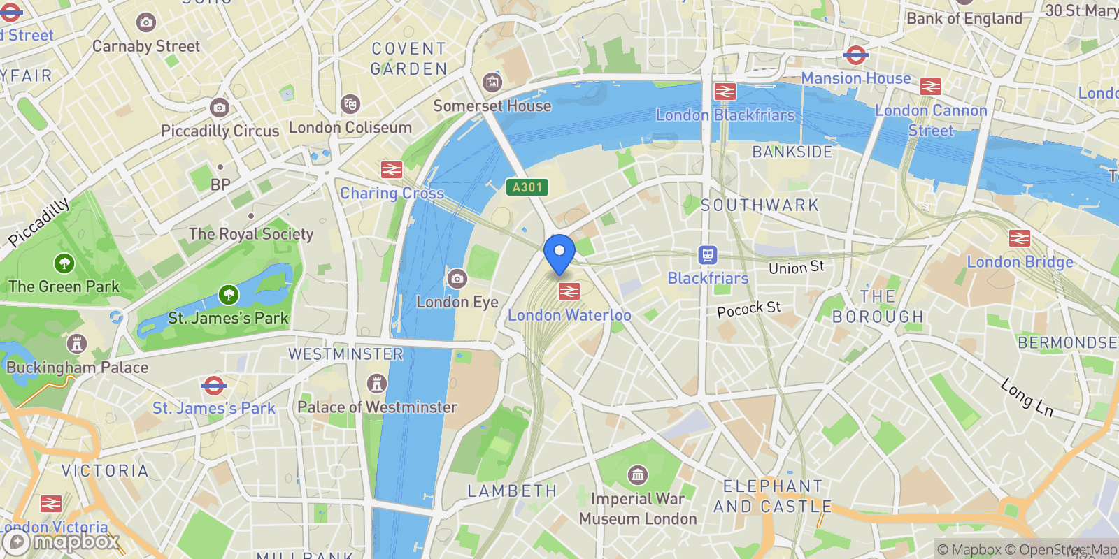 Map showing 30 Casson Square, London, England, United Kingdom.