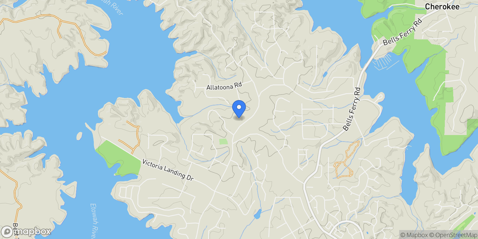 Map showing 386 N Victoria Road, Woodstock, GA 30189, Woodstock, Georgia, United States.