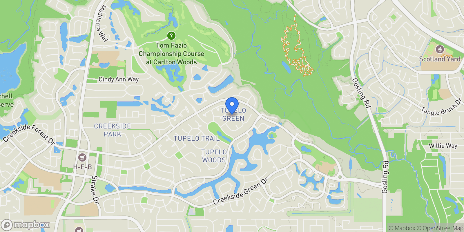 Map showing 35 N Beech Springs Drive, The Woodlands, TX 77389, The Woodlands, Texas, United States.