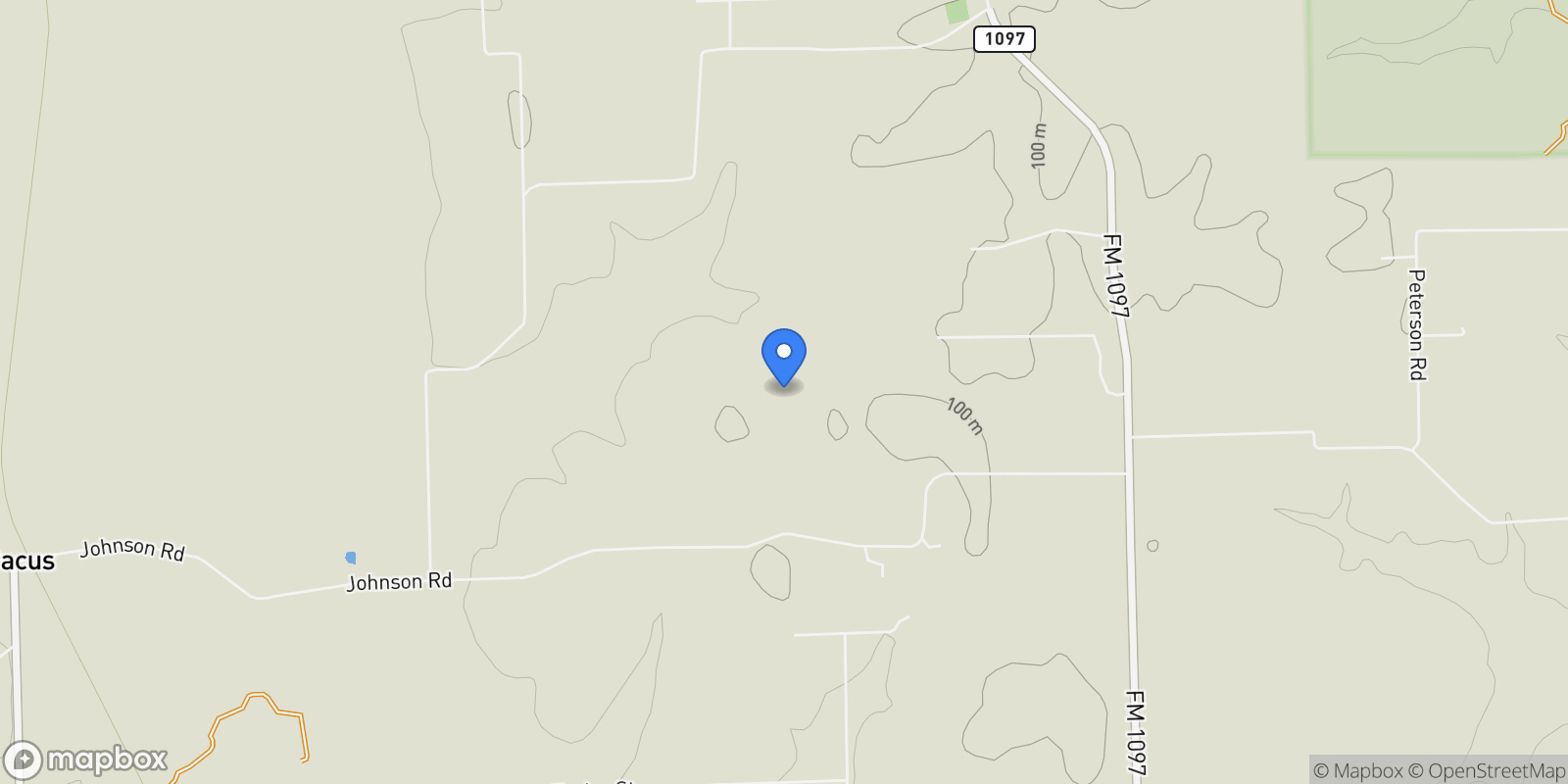 Map showing 25572 Johnson Road, Montgomery, TX 77356, Montgomery, Texas, United States.