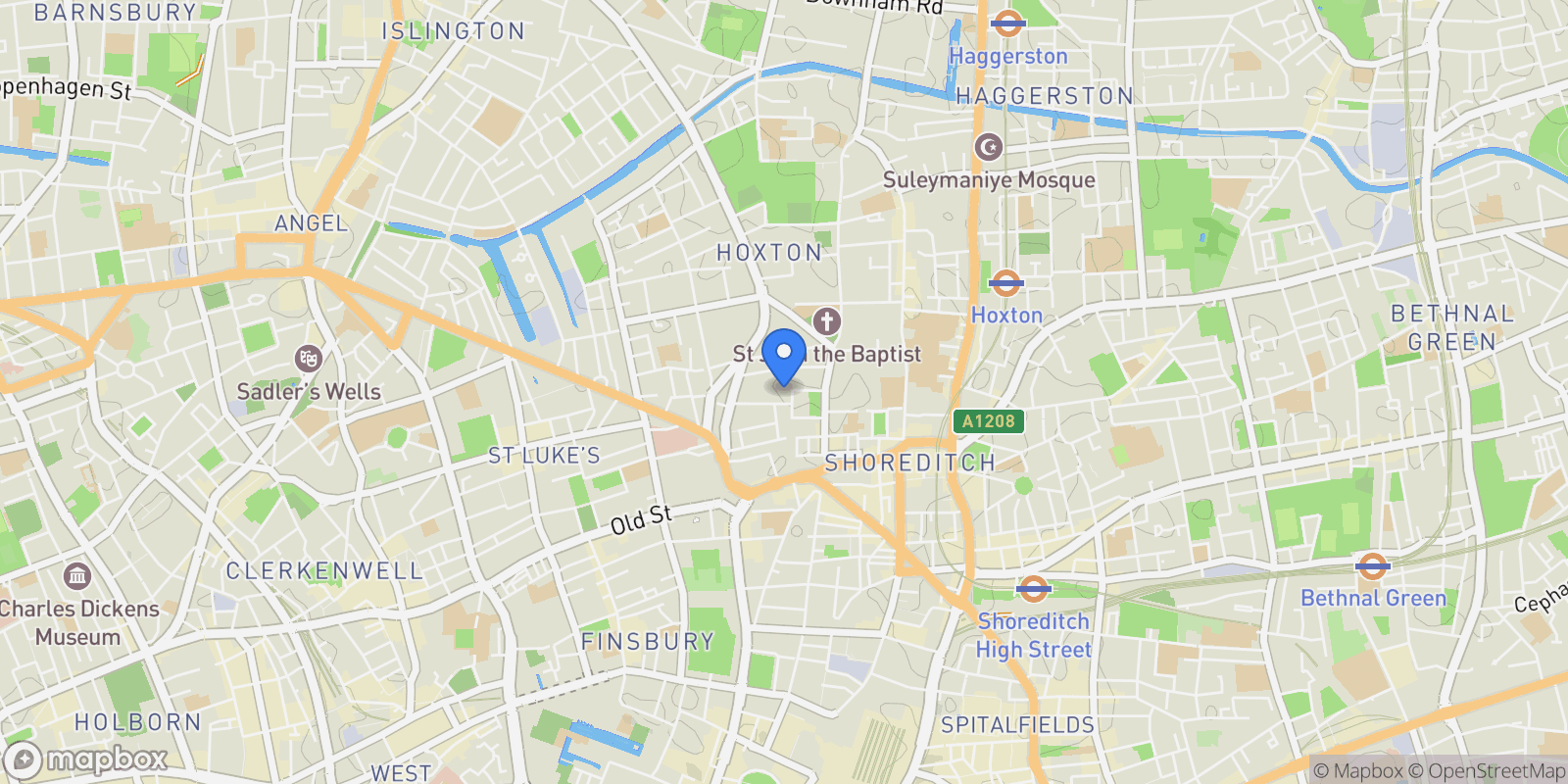 Map showing 250 City Road, London, England, United Kingdom.