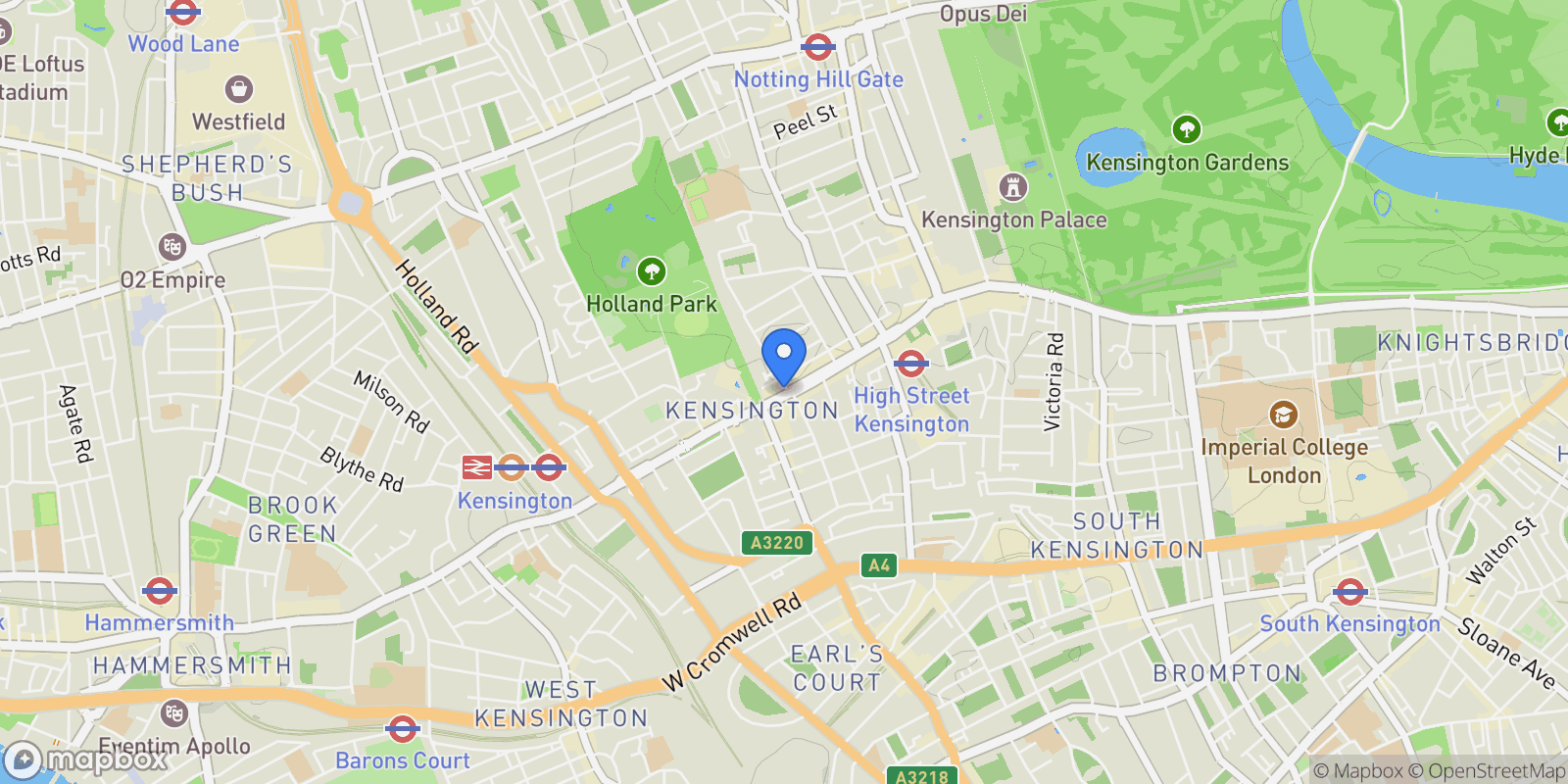Map showing Wycombe Square, London, England, United Kingdom.