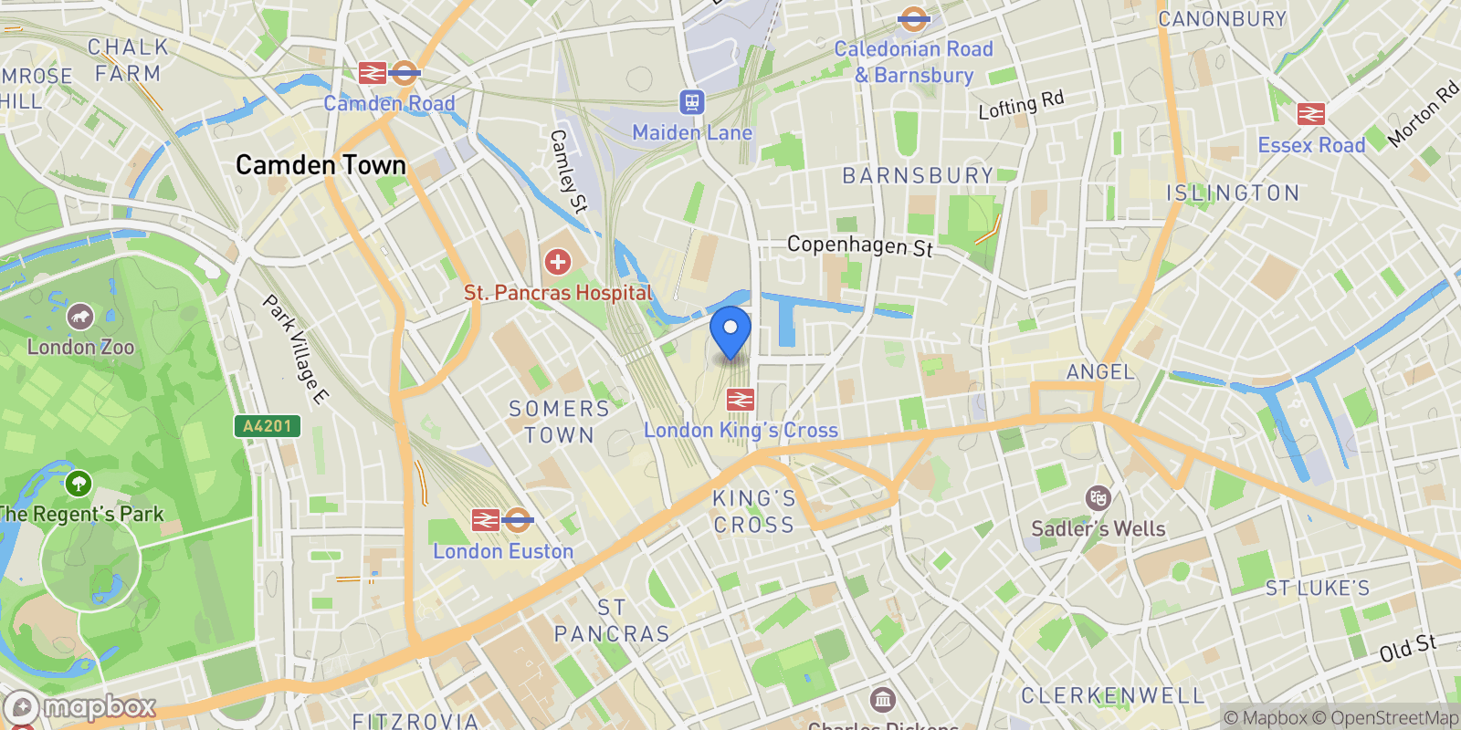 Map showing Plimsoll Building, , N1C, London, England, United Kingdom.