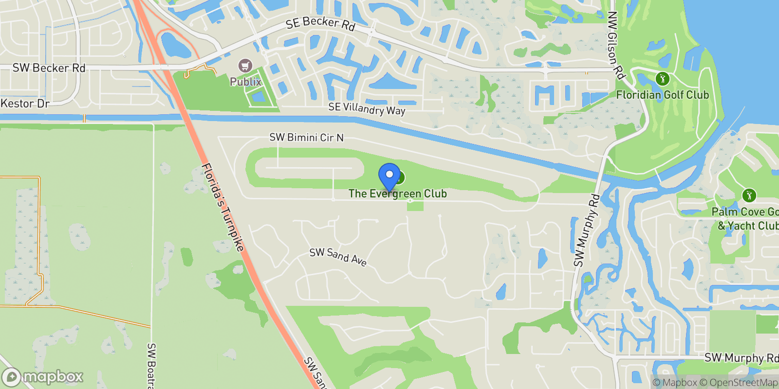 Map showing 4335 SW Bimini Circle S , Palm City, FL 34990, Palm City, Florida, United States.