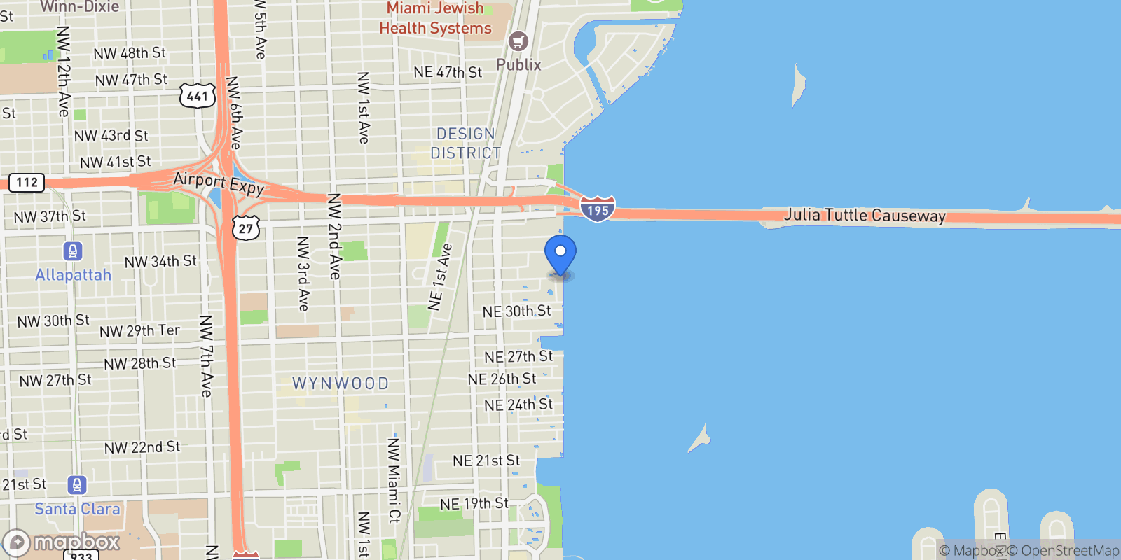 Map showing 3131 NE 7th Ave 306, Miami, Florida, United States.