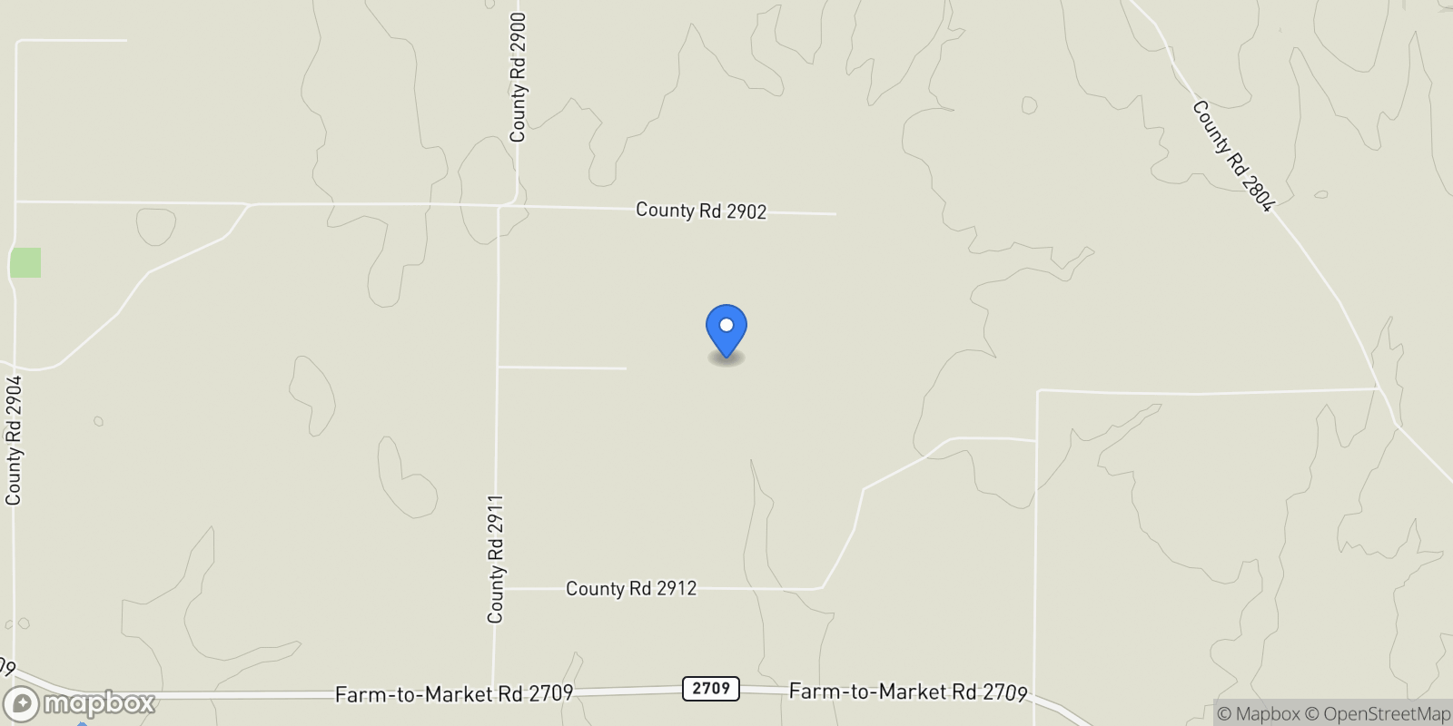 Map showing 10781 County Road 2913, Eustace, TX 75124, Eustace, Texas, United States.