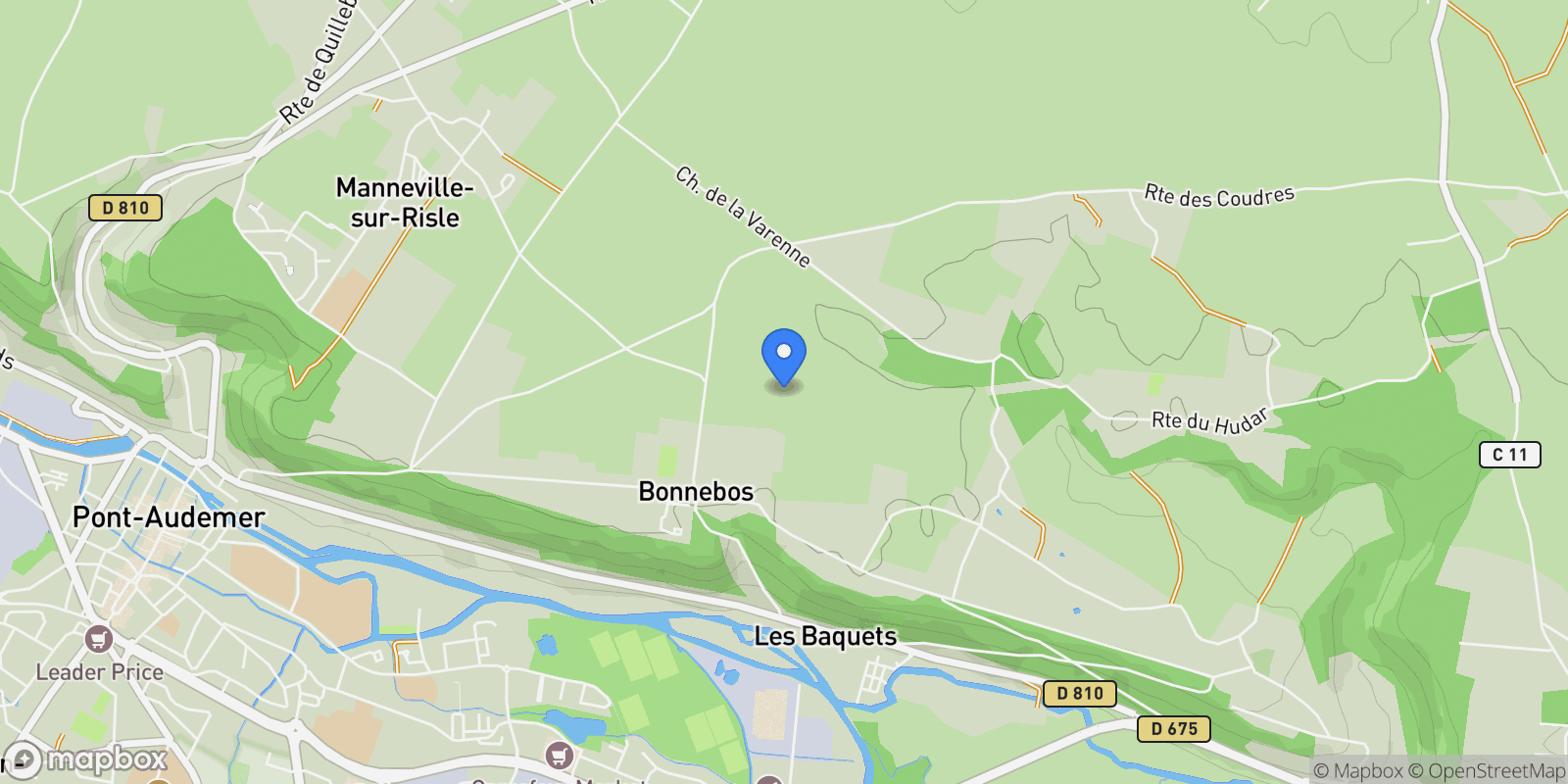 Map showing Manneville-sur-Risle, Manneville-sur-Risle, Manneville-sur-Risle, Normandy, France.