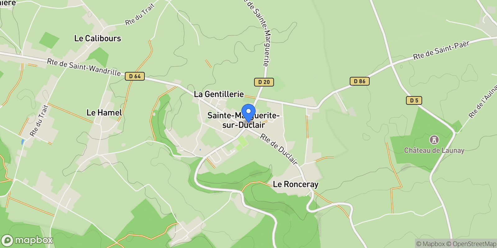 Map showing Sainte-Marguerite-sur-Duclair, Sainte-Marguerite-sur-Duclair, Sainte-Marguerite-sur-Duclair, Normandy, France.