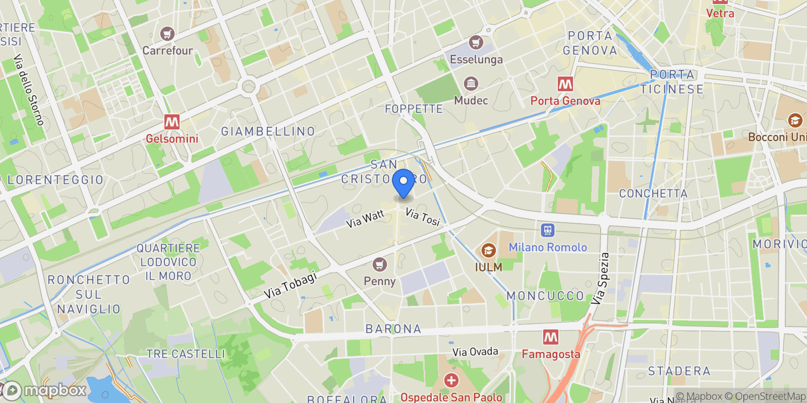 Map showing Via Giovanni Enrico Pestalozzi, 21, 20143 Milano MI, Italy, Milan, Lombardy, Italy.