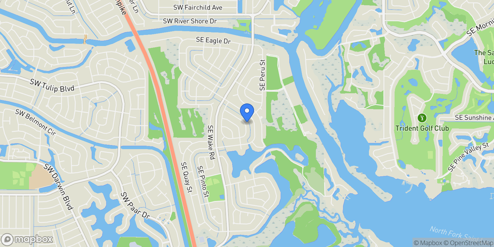 Map showing 3079 SE Galt Circle , Port Saint Lucie, FL 34984, Port St. Lucie, Florida, United States.