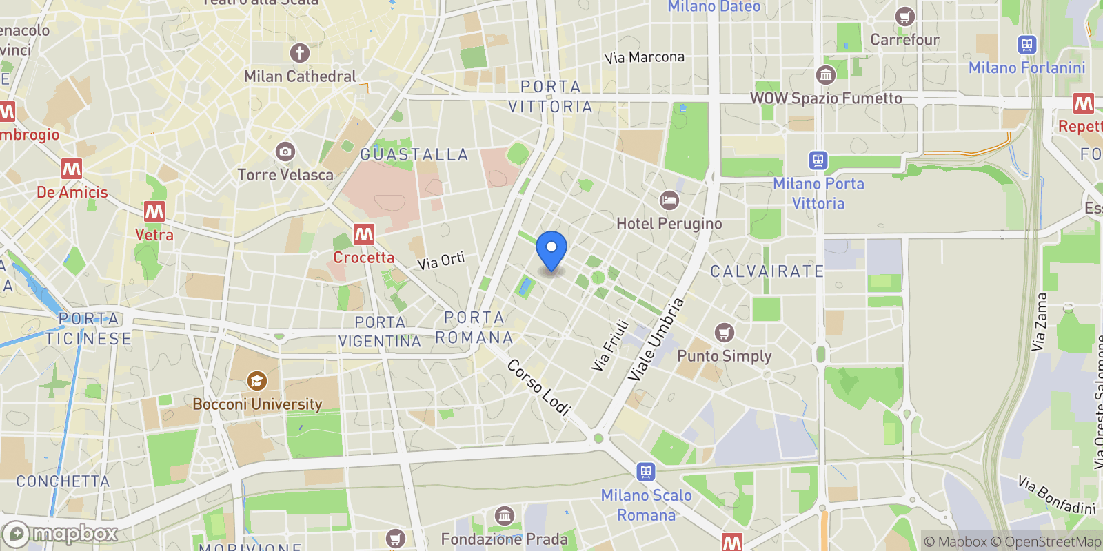 Map showing Via Giorgio Vasari, 19, 20135 Milano MI, Italy, Milan, Lombardy, Italy.
