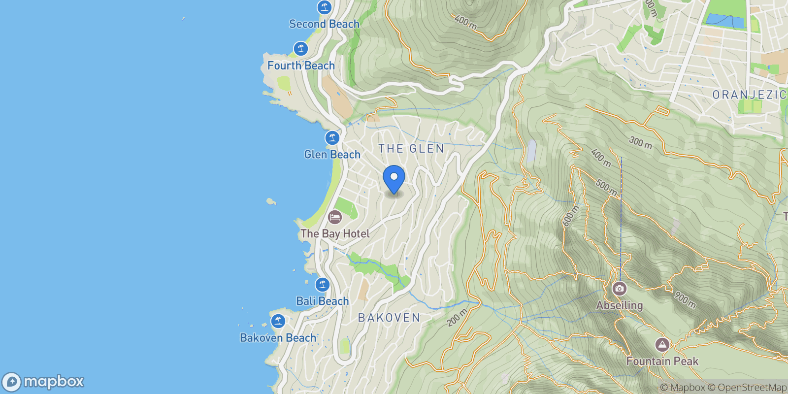 Map showing 15 Quebec Rd, Camps Bay, Cape Town, 8040, South Africa, Cape Town, Western Cape, South Africa.