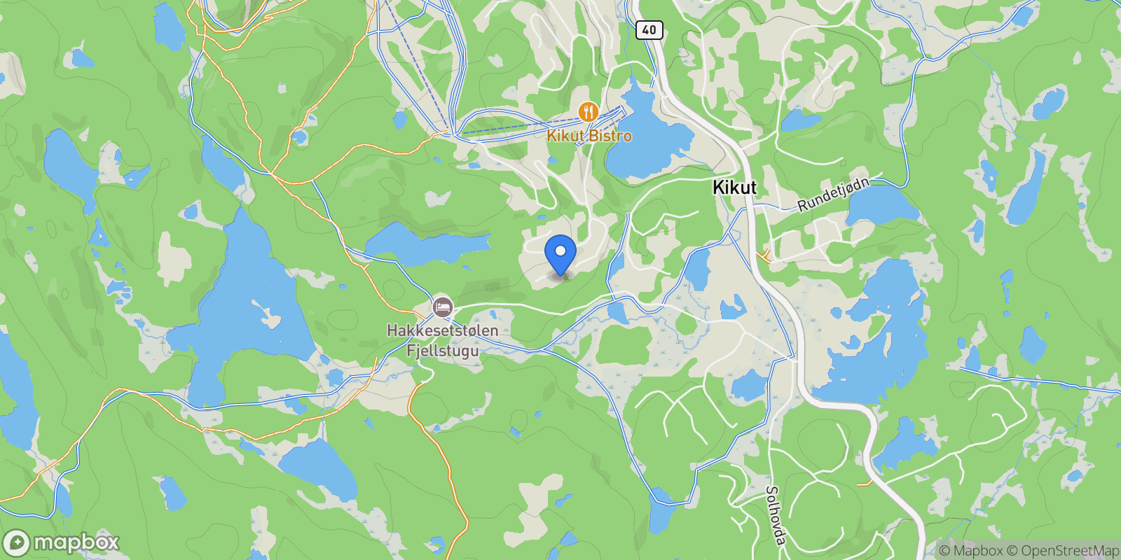 Map showing Langetjødnvegen 32, 3580 Geilo, Norway, Geilo, Buskerud, Norway.