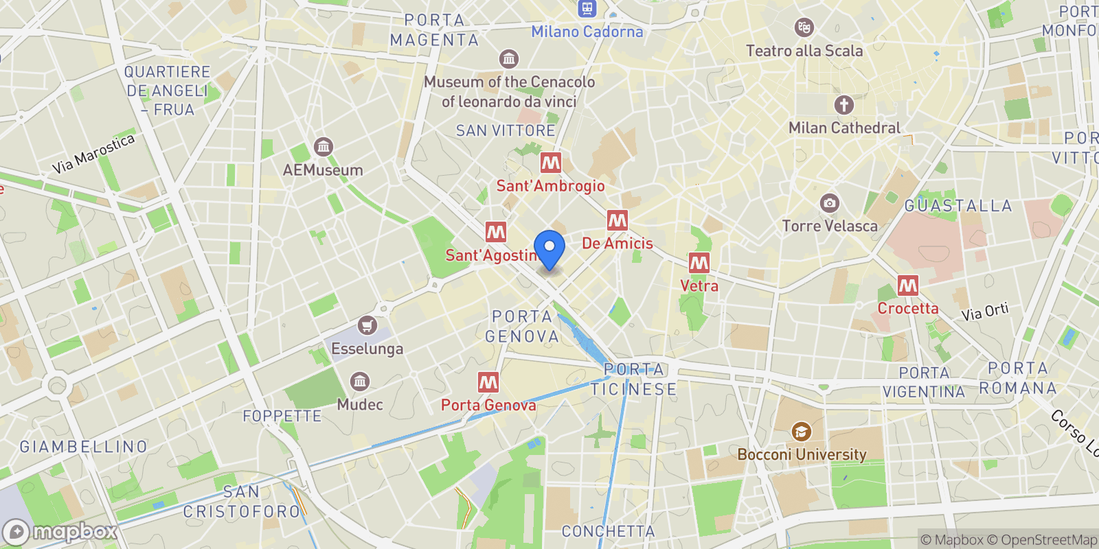 Map showing Via Daniele Crespi, 16, 20123 Milano MI, Italy, Milan, Lombardy, Italy.