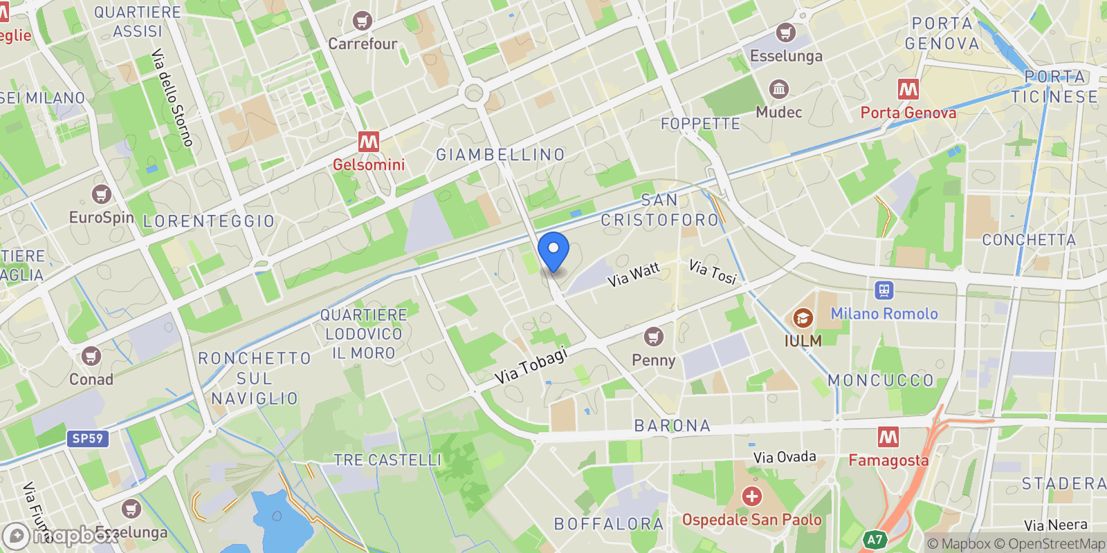 Map showing Viale Giulio Richard, 5, 20143 Milano MI, Italy, Milan, Lombardy, Italy.