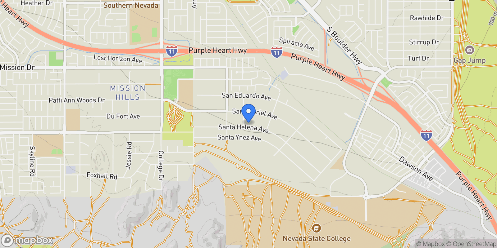 Map showing 928 Santa Helena Avenue, Henderson, Nevada, United States.