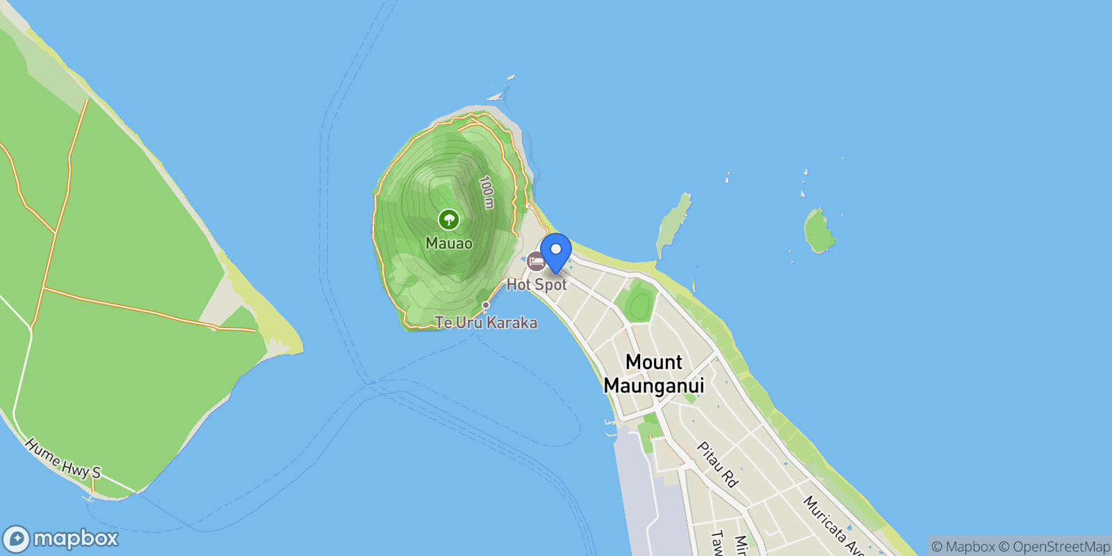 Map showing 18B Maunganui Road, Mount Maunganui 3116, New Zealand, Mount Maunganui, Bay of Plenty, New Zealand.