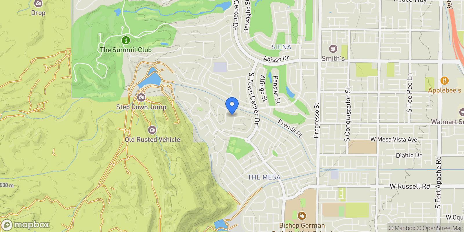 Map showing 5231 Iron River Court, Las Vegas, Nevada, United States.