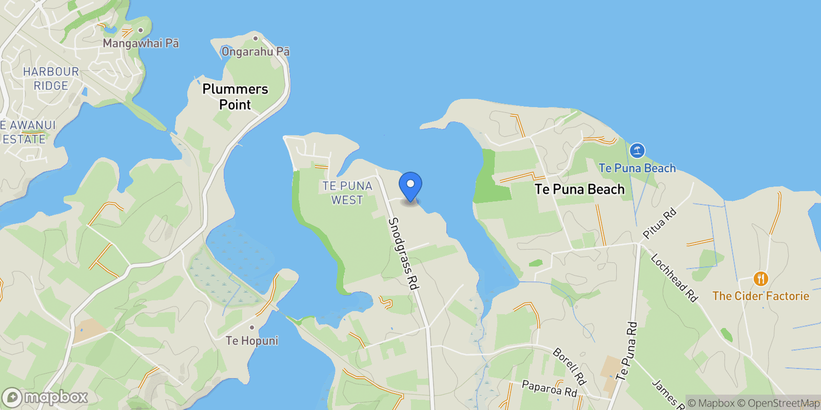 Map showing 22 Lindoch Avenue, Te Puna 3174, New Zealand, Te Puna, Bay of Plenty, New Zealand.
