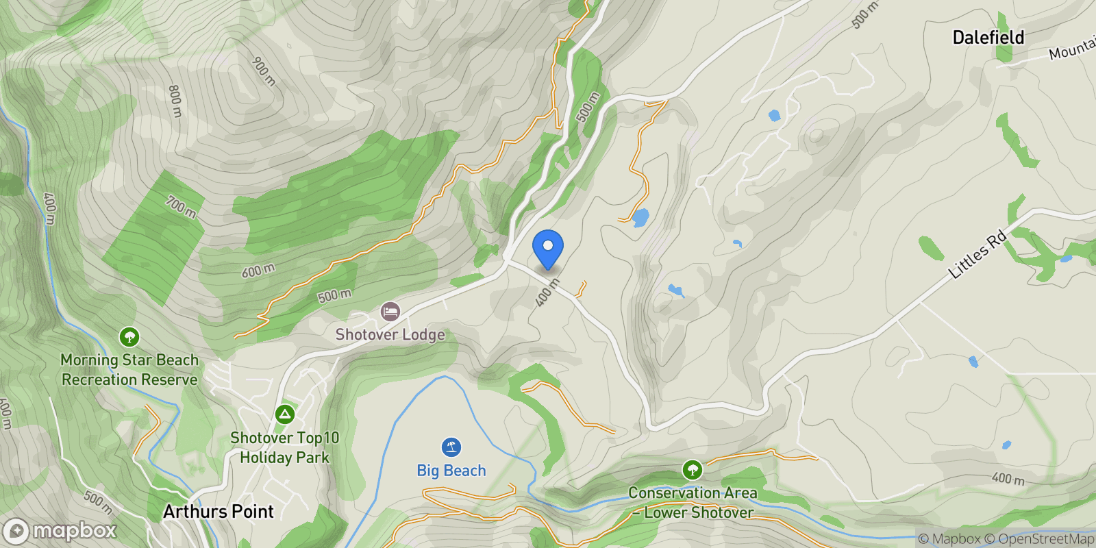 Map showing 17 Littles Road, Coronet Peak 9371, New Zealand, Coronet Peak, Otago, New Zealand.