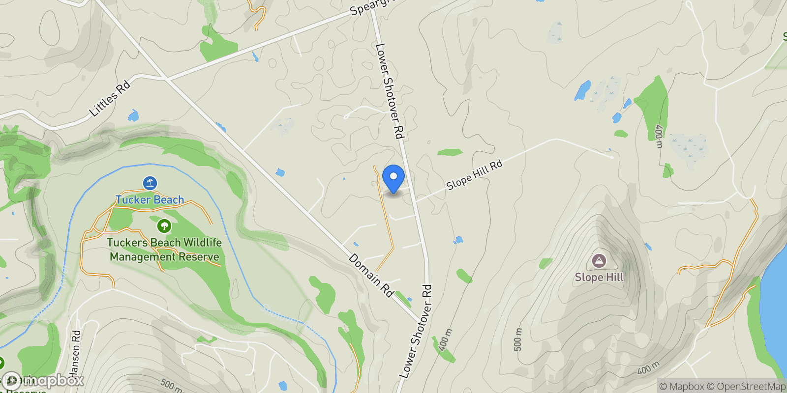 Map showing 1 Ayrshire Lane, Speargrass Flat 9371, New Zealand, Speargrass Flat, Otago, New Zealand.