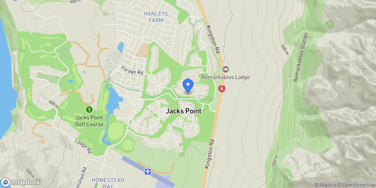 Map showing 18 McKellar Drive, Jacks Point 9371, New Zealand, Jacks Point, Otago, New Zealand.