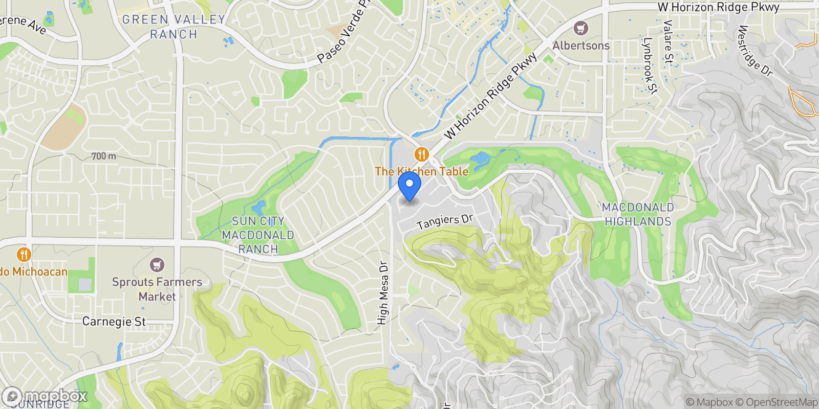 Map showing 1733 Choice Hills Drive, Henderson, Nevada, United States.