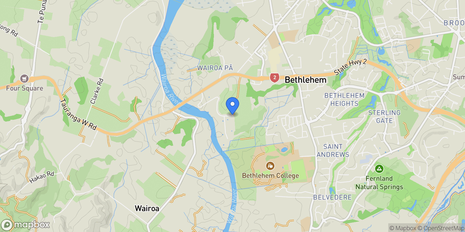 Map showing 94 Taniwha Place, Bethlehem, Tauranga 3176, New Zealand, Tauranga, Bay of Plenty, New Zealand.