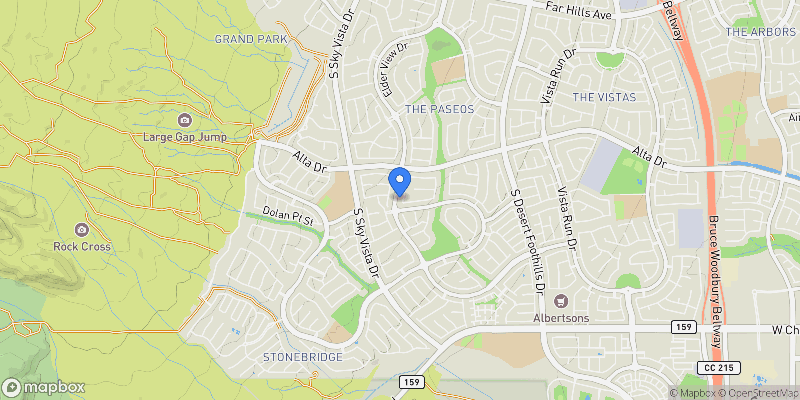 Map showing 611 Green Sage Way, Las Vegas, Nevada, United States.