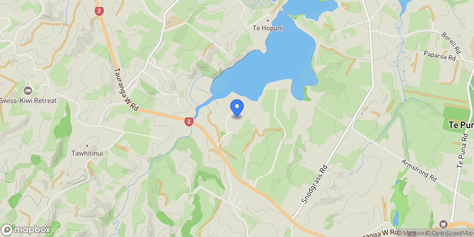 Map showing 41 Te Karaka Drive, Te Puna 3174, New Zealand, Te Puna, Bay of Plenty, New Zealand.