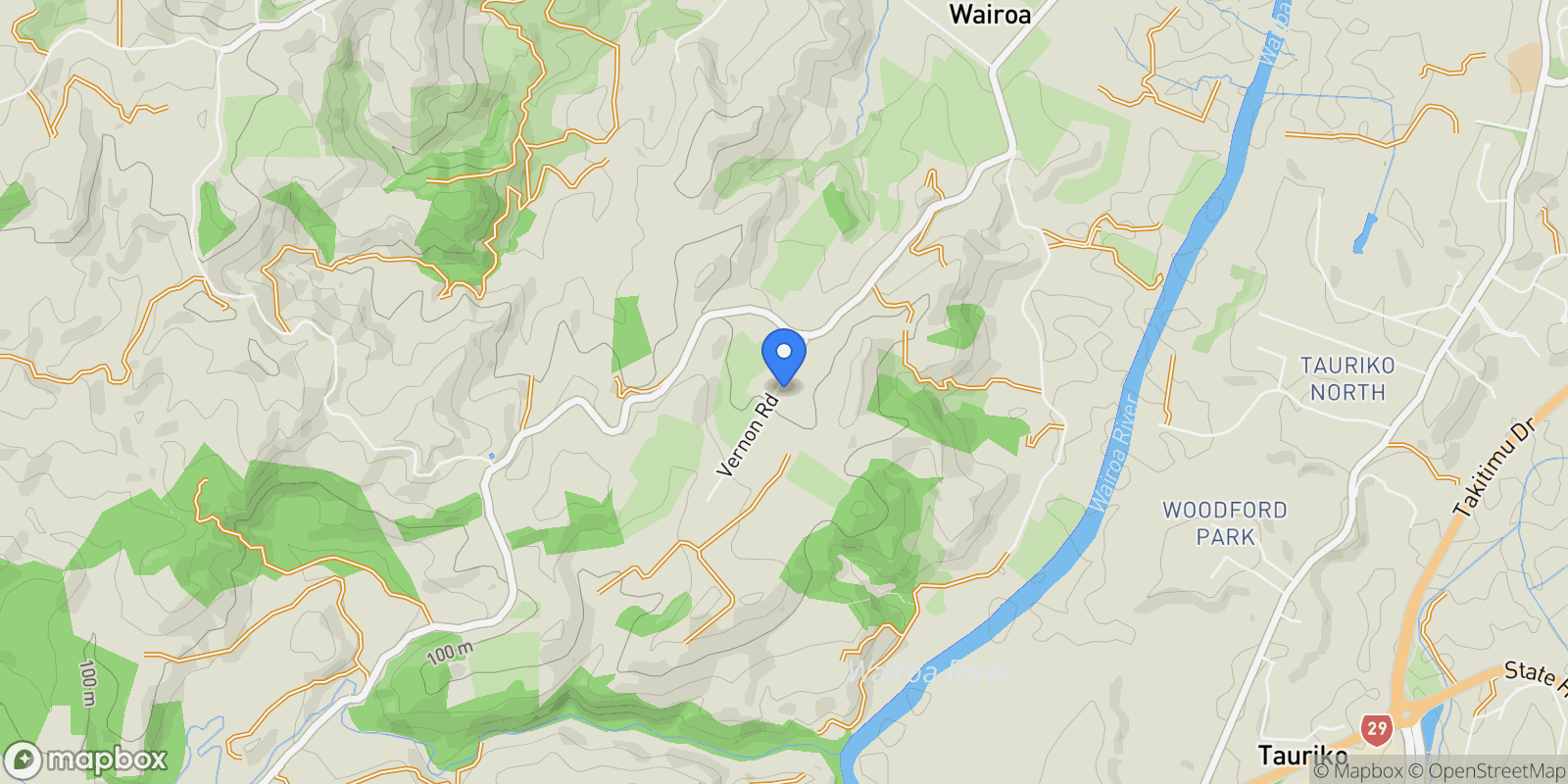 Map showing 21 Vernon Road, Minden 3171, New Zealand, Minden, Bay of Plenty, New Zealand.