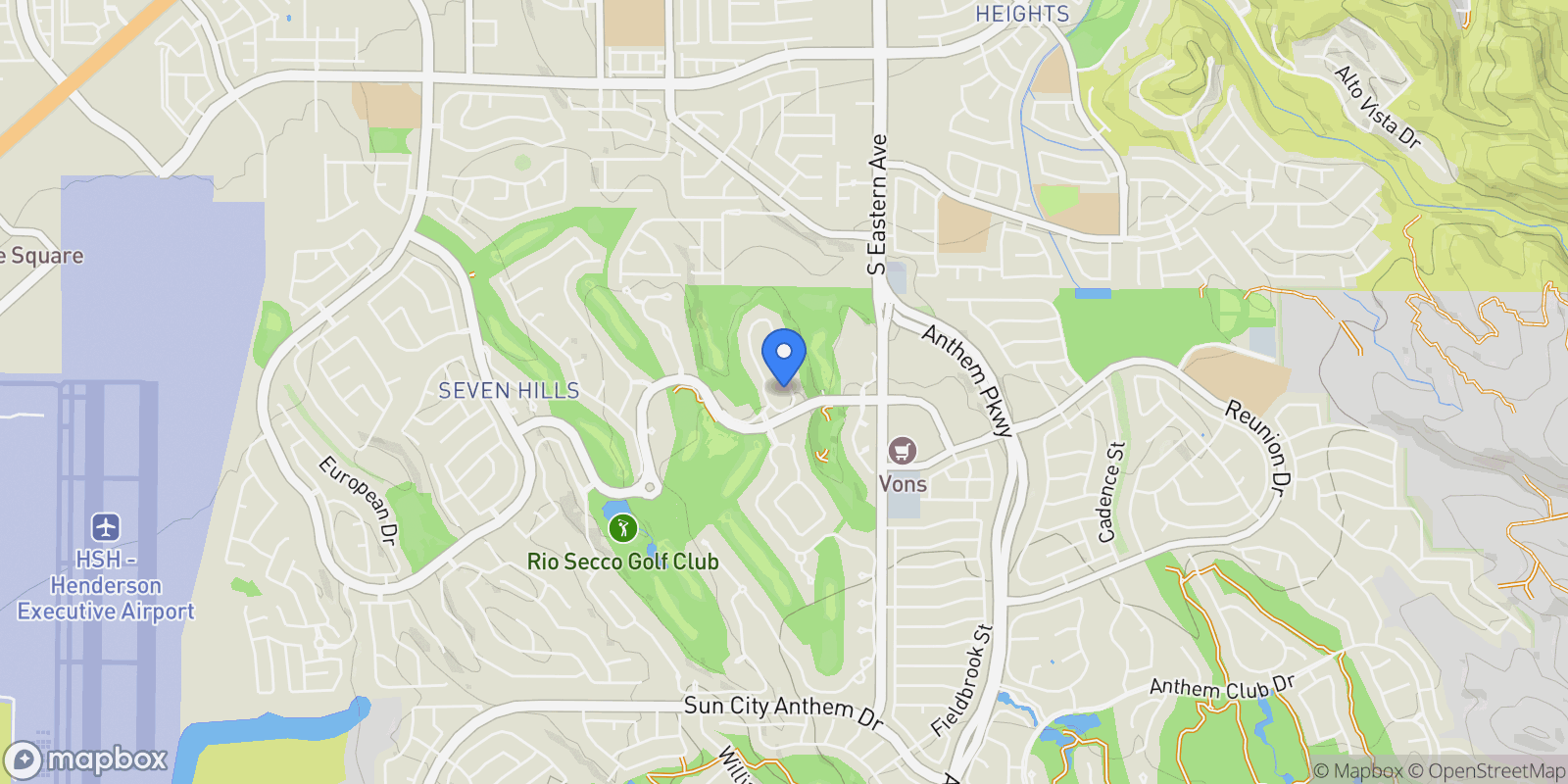 Map showing 1266 Imperia Drive, Henderson, Nevada, United States.