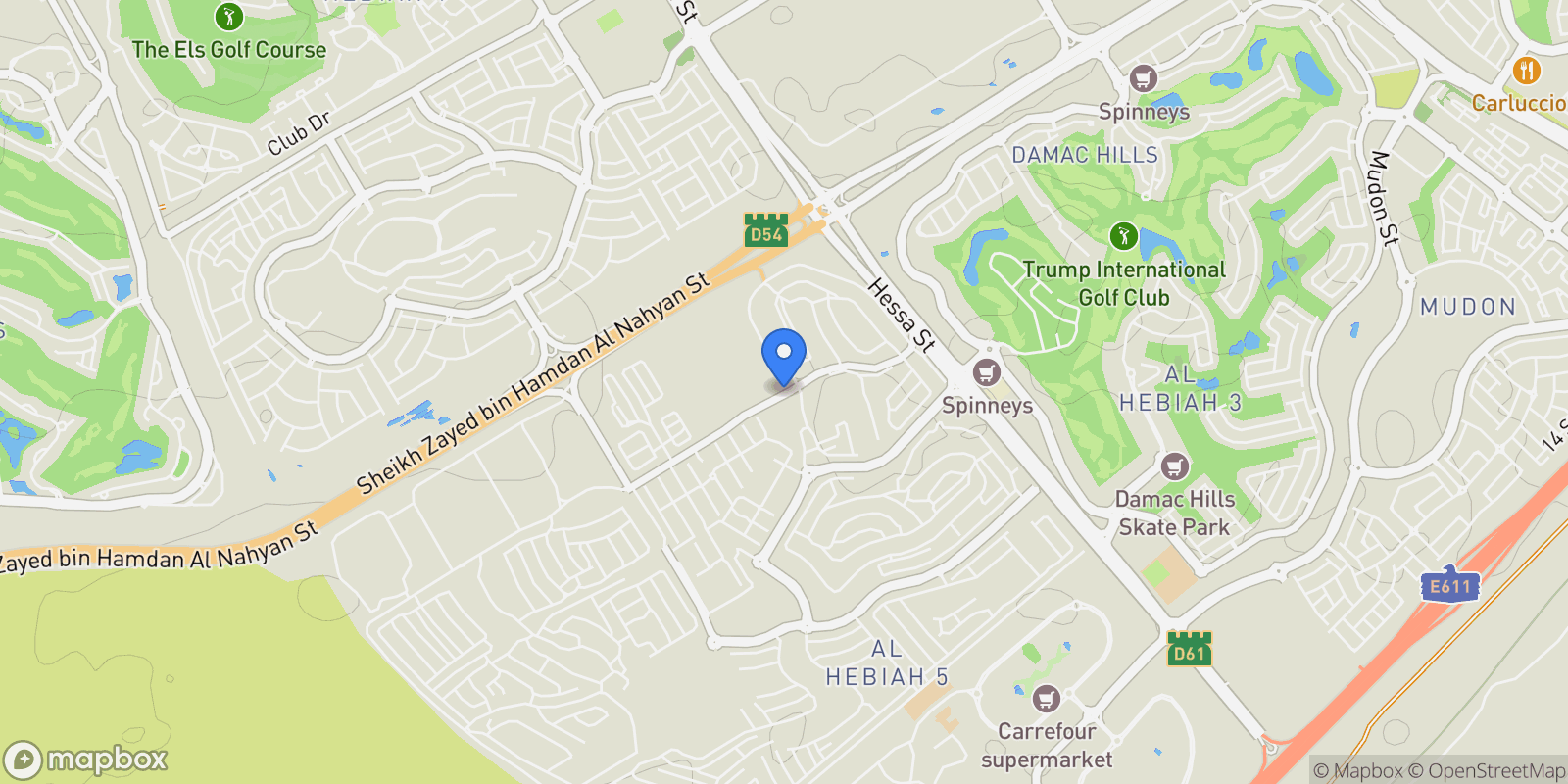 Map showing 269P+6MG - Golf City - Dubai - United Arab Emirates, Dubai, Dubai, United Arab Emirates.