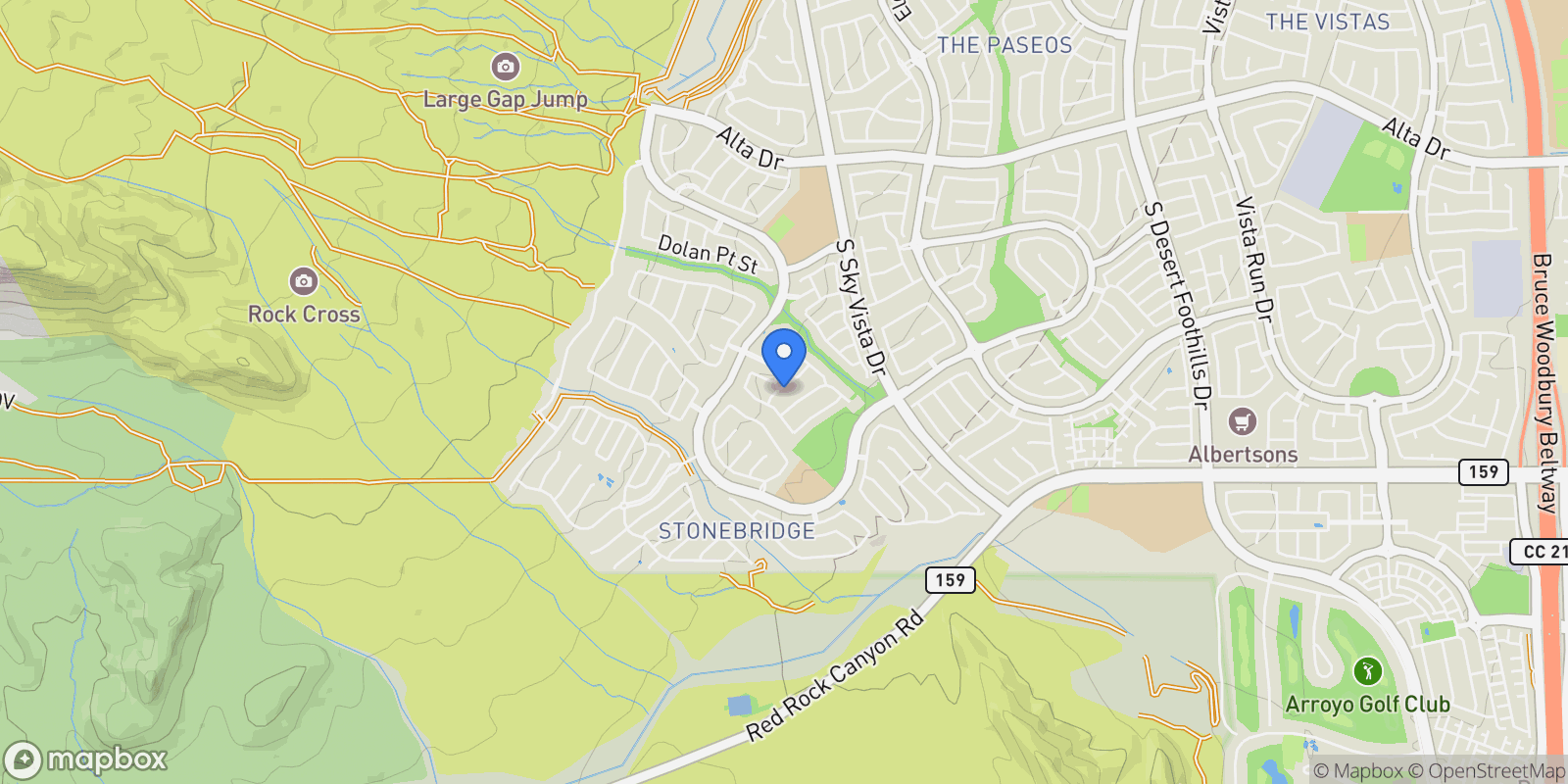 Map showing 12415 Aster Hills Avenue, Las Vegas, Nevada, United States.