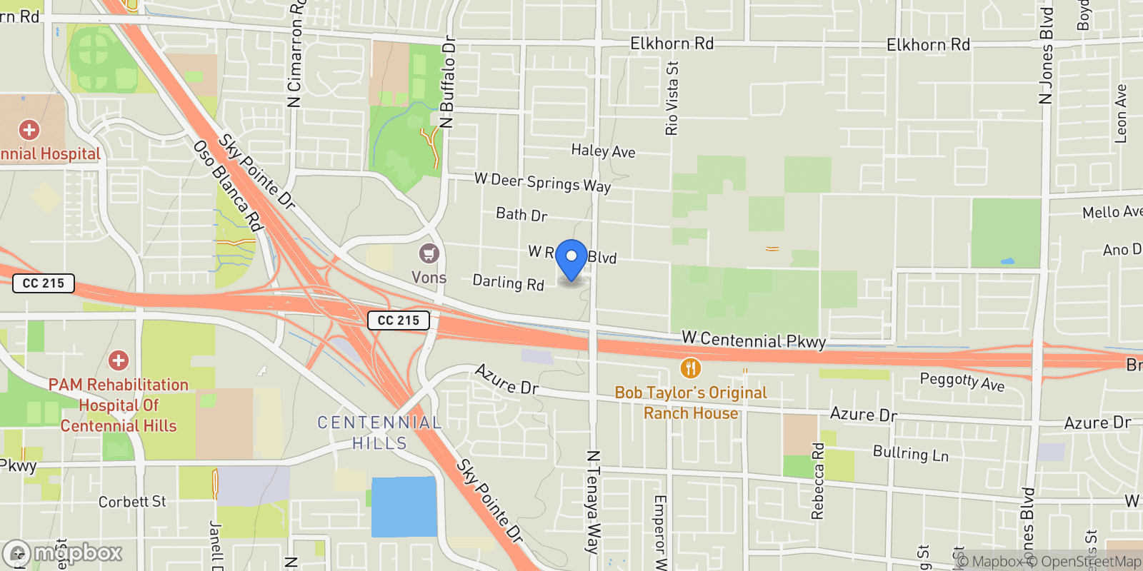 Map showing 7239 Abbeville Meadows Avenue, Las Vegas, Nevada, United States.